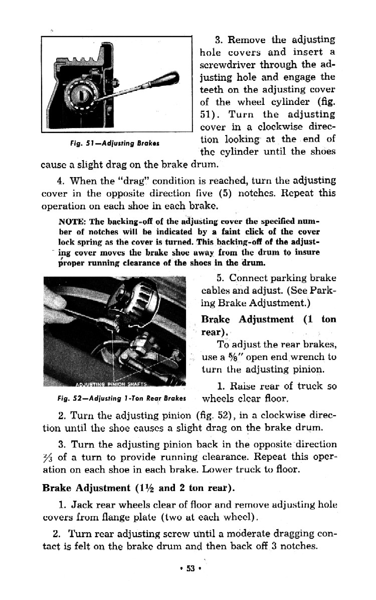 1952 Chevrolet Trucks Operators Manual Page 99